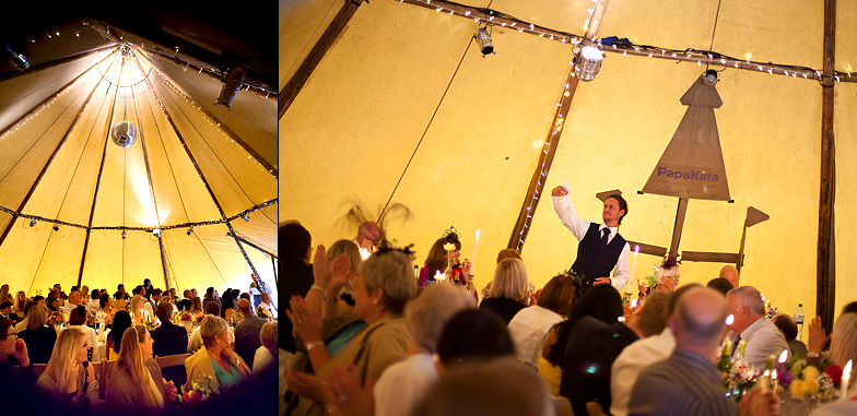 Wedding-speech-laughter-marquee detail